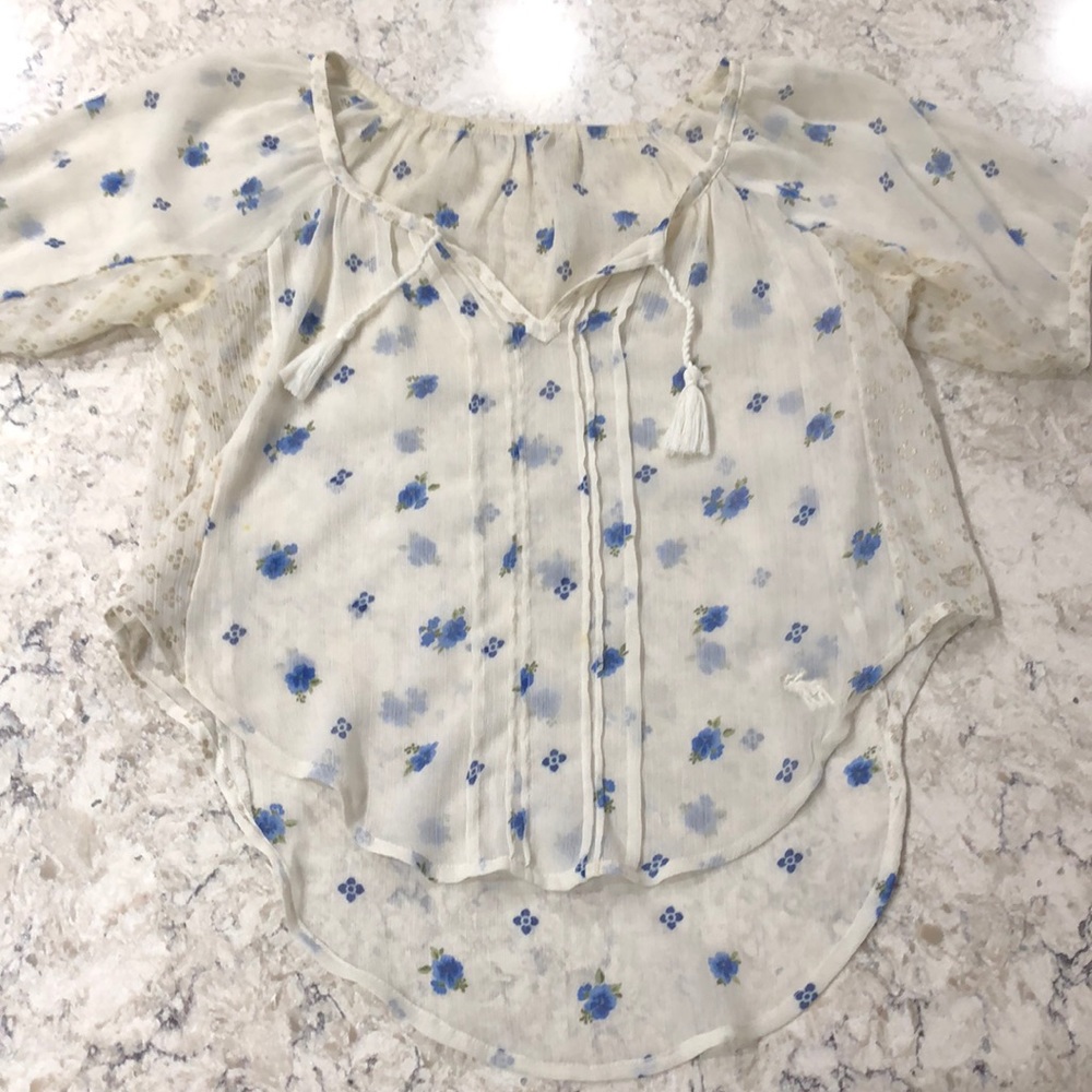 Hollister translucent crop top